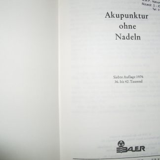 Akupunktur ohne Nadeln