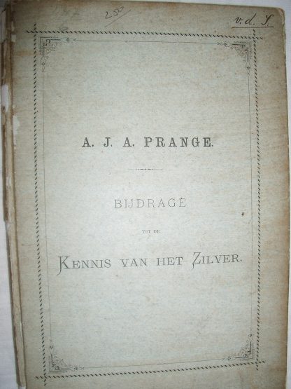 Bijdrage tot de kennis van het zilver
