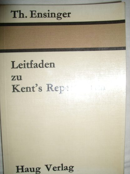 Leitfaden zu Kent's Repertorium
