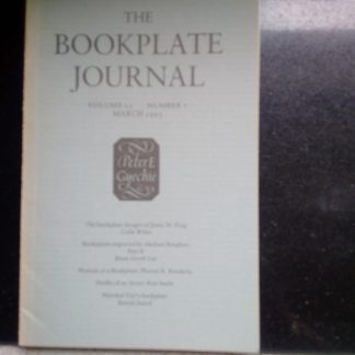 The bookplate Journal. Volume 13, Number 1, March 1995