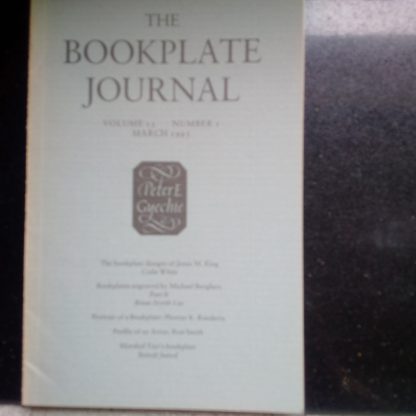 The bookplate Journal. Volume 13, Number 1, March 1995