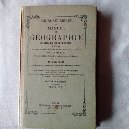Cours Supérieur ou manuel de géographie 1e partie