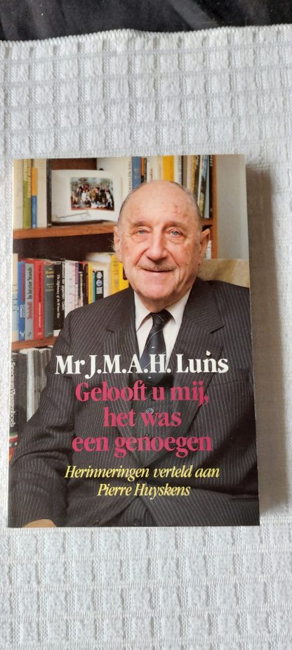 Gelooft u mij, het was een genoegen