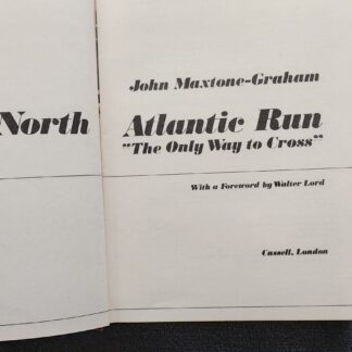 The North Atlantic Run. The only way to cross