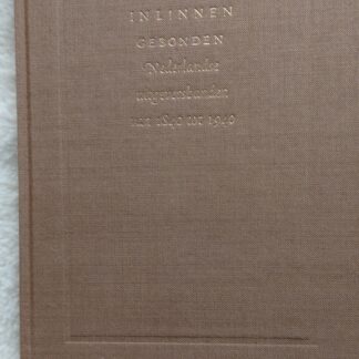 In linnen gebonden Nederlandse uitgeversbanden van 1840 tot 1940