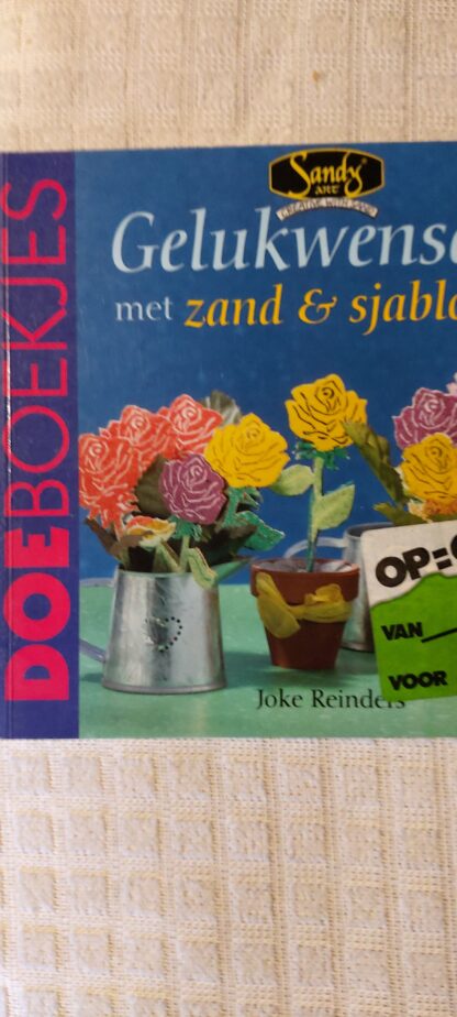 Gelukwensen met zand & sjablonen