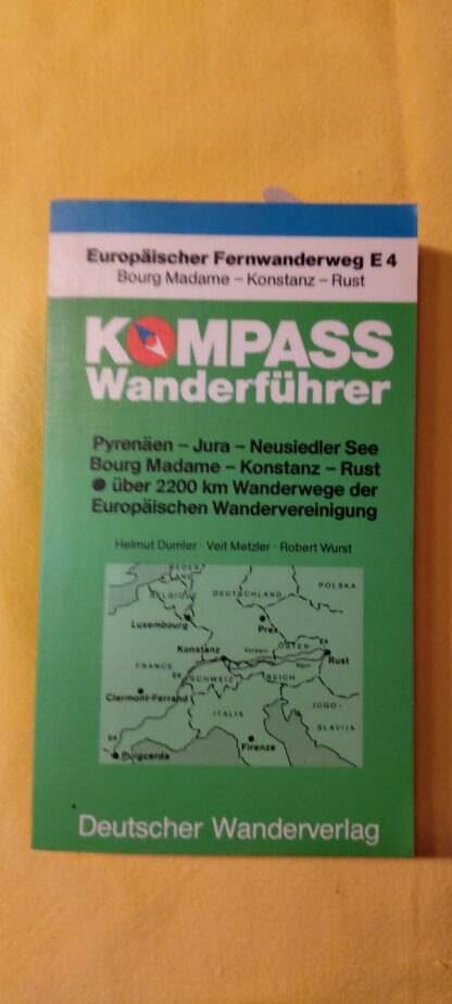Europäischer Fernwanderweg E 4. Bourg Madame-Konstanz-Rust